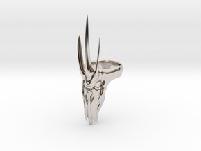 Sauron Ring - Size 6 in Rhodium Plated Brass