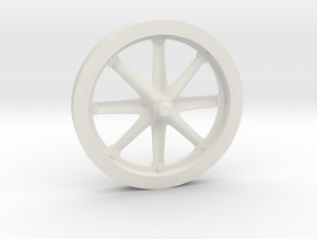 1/6 Germany anti-tank gun - spoked wheel in White Natural Versatile Plastic