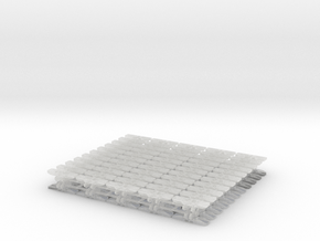 Liebherr LTR1100 - track pads in Clear Ultra Fine Detail Plastic