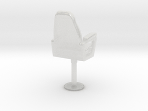 1/18 USN Capt Navy Chair in Clear Ultra Fine Detail Plastic