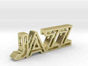 JAZZ Pendant (Necklace) in 18k Gold Plated Brass