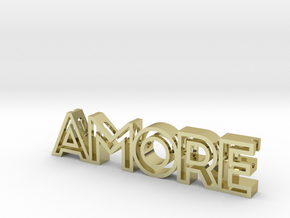 AMORE Pendant (Necklace) in 18k Gold Plated Brass