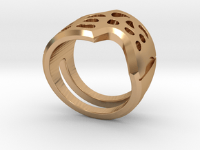 Organic Ring in Polished Bronze: 6 / 51.5