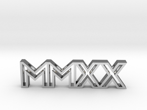 MMXX Pendant (Necklace) in Polished Silver