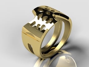 Organic Ring in 14K Yellow Gold: 10 / 61.5