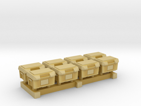 1-87 Scale Hard Plastic Tool Boxes in Tan Fine Detail Plastic