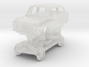 Fiat 850 for TT scale in Clear Ultra Fine Detail Plastic