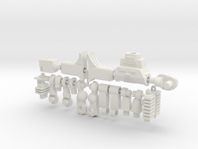 Rom Micronauts Figure in White Natural Versatile Plastic