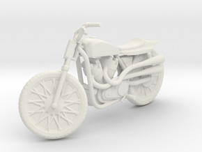Evel Knievel - Motorcycle in White Natural Versatile Plastic