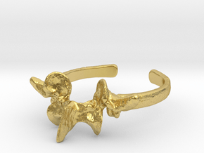 VERTEBRAE RING in Polished Brass: 9.5 / 60.25