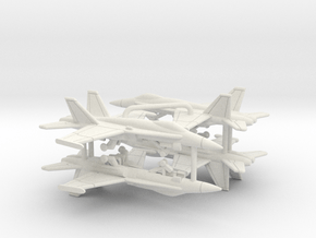 F/A-18C Hornet (Clean) in White Natural Versatile Plastic: 1:350