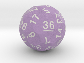 d36 Optimal Packing Sphere Dice in Matte High Definition Full Color