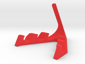 Phone stand in Red Processed Versatile Plastic