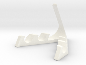 Phone stand in White Smooth Versatile Plastic