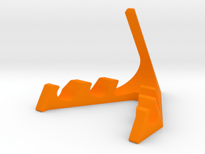 Phone stand in Orange Smooth Versatile Plastic