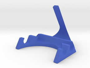Phone stand in Blue Smooth Versatile Plastic