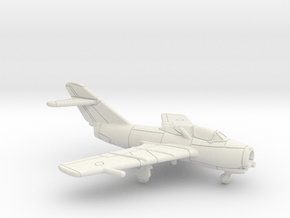 MiG-15UTI Midget in White Natural Versatile Plastic: 6mm