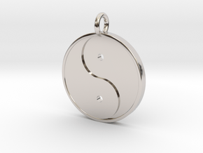 Yin Yang Pendant in Platinum