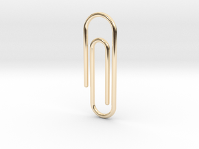 Wire clip pendant in 9K Yellow Gold 