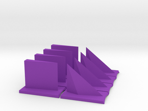 Fin set for Pershing 1a Flying model rocket (3") in Purple Smooth Versatile Plastic: 1:13