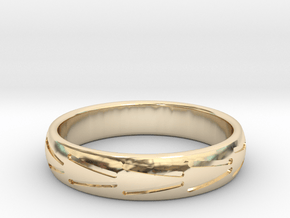Motoracing band Alls sizes, multisize in 9K Yellow Gold : 6 / 51.5