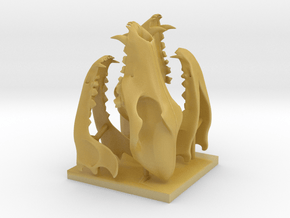 3D Printed Wolf Skull Model (1:6 Scale ) 2 psc in Tan Fine Detail Plastic