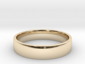 Comfort fit band All sizes, Multisize in 14k Gold Plated Brass: 11.5 / 65.25