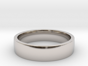 Comfort fit band All sizes, Multisize in Rhodium Plated Brass: 5 / 49