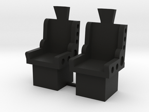 Lost in Space J2 Polar Lights Console Chairs (2) in Black Natural Versatile Plastic