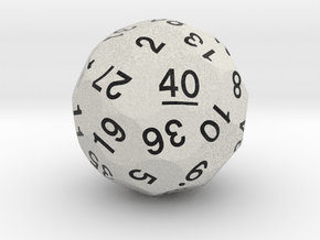 d40 Optimal Packing Sphere Dice in Standard High Definition Full Color