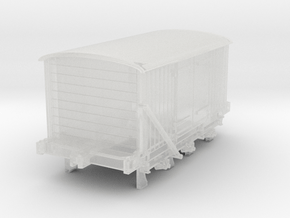 1842 Millholland 6 Wheel Boxcar in Clear Ultra Fine Detail Plastic