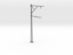 VR Stanchion Single Track 152mm 1:43.5 (O) Scale in Gray PA12
