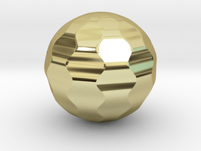 Wave sphere in 18K Yellow Gold: Medium