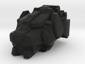 Transformers Lion head for shuffler or Rramhorn in Black Smooth Versatile Plastic