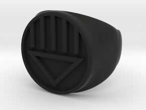 Black Ring, type A1 in Black Natural Versatile Plastic