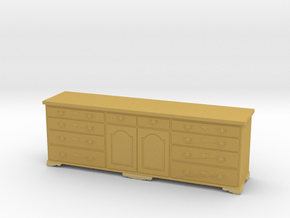 1:48 Miniature George Oak Dresser Base in Tan Fine Detail Plastic: 1:48 - O