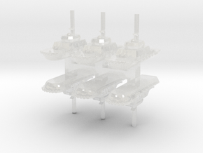 China all-electric Tugboats in Clear Ultra Fine Detail Plastic: 1:2400