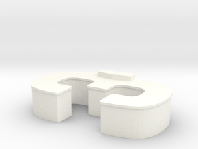 Romper Room Table "3" in White Processed Versatile Plastic