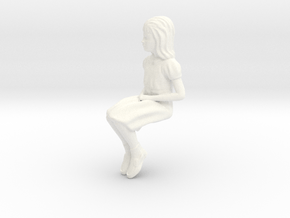 Romper Room - Girl 3 Sitting in White Processed Versatile Plastic