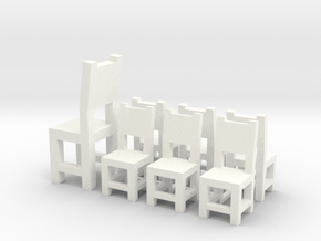 Romper Room - Chairs in White Processed Versatile Plastic
