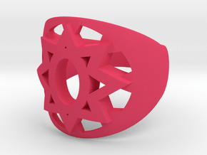 Violet Ring, type B2 in Pink Processed Versatile Plastic