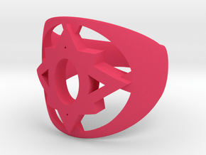 Violet Ring, type B1 in Pink Processed Versatile Plastic