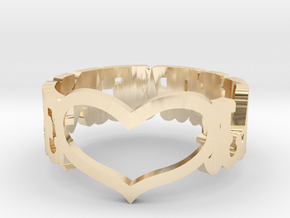 LAWRENCE HEART RING in 14K Yellow Gold