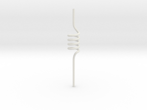 Crazy Straw: Helix Edition in White Natural TPE (SLS)