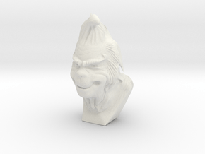 The Grinch Bust in White Natural Versatile Plastic
