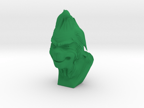 The Grinch Bust in Green Smooth Versatile Plastic