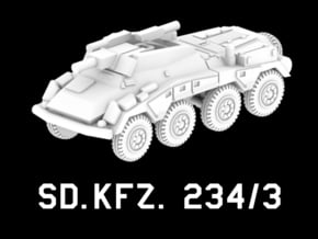 Sd.Kfz.234/3 in White Natural Versatile Plastic: 1:220 - Z