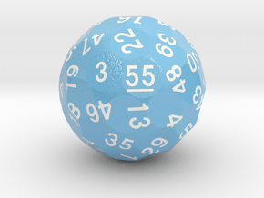 d55 Optimal Packing Sphere Dice in Smooth Full Color Nylon 12 (MJF)