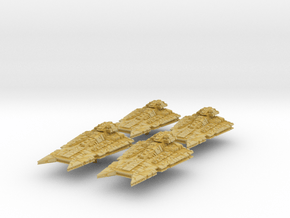 Witte Set 4x Gladiator Star Destroyer (1/13,000) in Tan Fine Detail Plastic