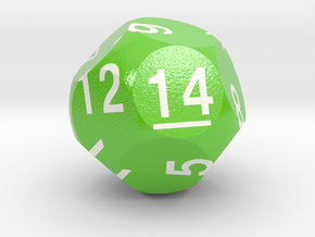 d14 Optimal Packing Sphere Dice in Smooth Full Color Nylon 12 (MJF)